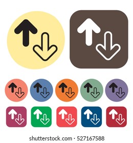 Arrow icons set.Vector illustration