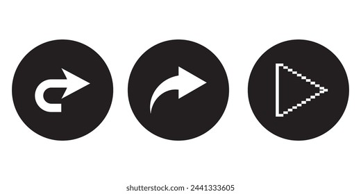 Iconos de flecha, plantilla para diseño gráfico y web. ilustración vectorial