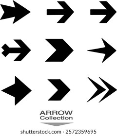 Arrow icons These arrows can be customized for various uses such as navigation, buttons, or indicators.