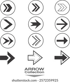 Arrow icons These arrows can be customized for various uses such as navigation, buttons, or indicators.