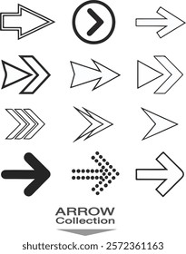 Arrow icons These arrows can be customized for various uses such as navigation, buttons, or indicators.