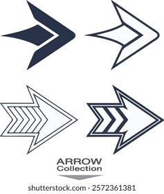 Arrow icons These arrows can be customized for various uses such as navigation, buttons, or indicators.