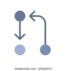 Arrow icons - transfer cycle - (Flat style)