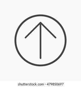 Arrow Icons in trendy flat style isolated on grey background.