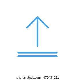 Arrow icons - upload arrow (Flat Style)
