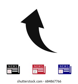 arrow icons, vector best flat icon, EPS