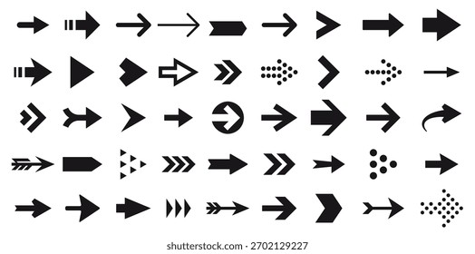 arrow icons vector arrow cursor isolated white