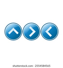 arrow icons vector, up down left right buttons