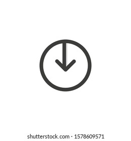Arrow icons. Vector illustration in flat design