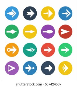 arrow icons vector Set