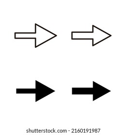 Pfeilsymbole, Vektor. Pfeilzeichen und Symbol für Webdesign.