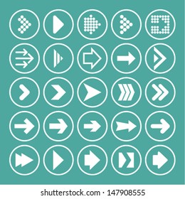 Arrow icons for web