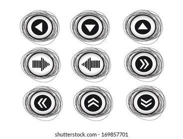 Arrow icons for web 