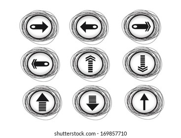 Arrow icons for web 