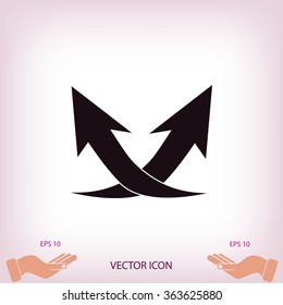 arrow icon,vector 
