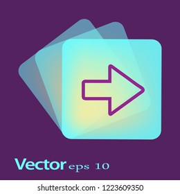 Arrow icon,vector. Flat design.