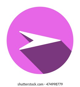  Arrow   icon,vector. Flat design.