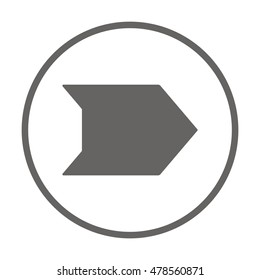  Arrow  icon,vector. Flat design. 