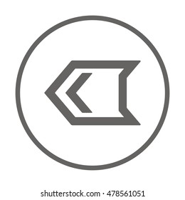  Arrow  icon,vector. Flat design. 
