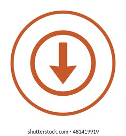  Arrow   icon,vector. Flat design.