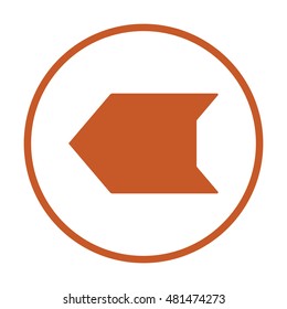  Arrow  icon,vector. Flat design. 