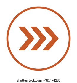  Arrow  icon,vector. Flat design. 