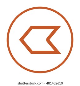  Arrow  icon,vector. Flat design.