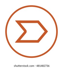  Arrow  icon,vector. Flat design.