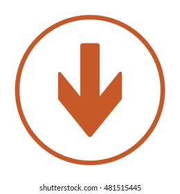 Arrow   icon,vector. Flat design.