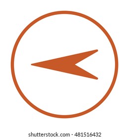  Arrow   icon,vector. Flat design.