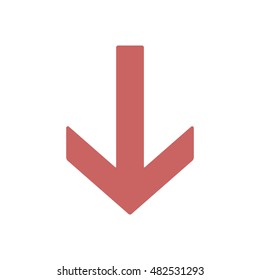  Arrow  icon,vector. Flat design. 