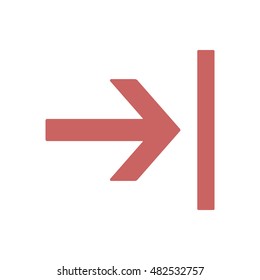  Arrow  icon,vector. Flat design. 