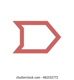  Arrow  icon,vector. Flat design. 