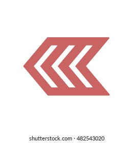  Arrow  icon,vector. Flat design.