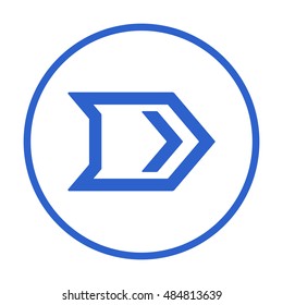  Arrow  icon,vector. Flat design. 