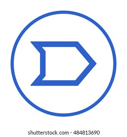  Arrow  icon,vector. Flat design. 