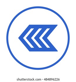  Arrow  icon,vector. Flat design.