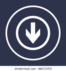  Arrow   icon,vector. Flat design.