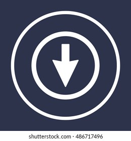  Arrow   icon,vector. Flat design.