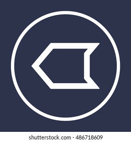  Arrow  icon,vector. Flat design. 
