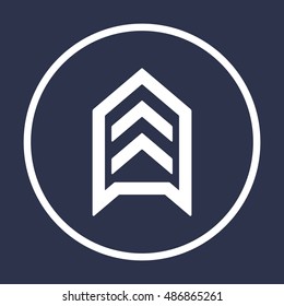  Arrow  icon,vector. Flat design. 