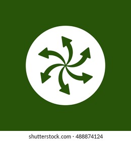  Arrow   icon,vector. Flat design.