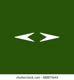  Arrow   icon,vector. Flat design.