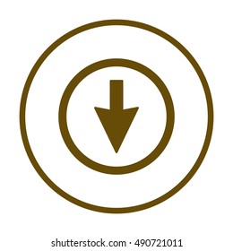  Arrow   icon,vector. Flat design.