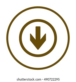 Arrow   icon,vector. Flat design.