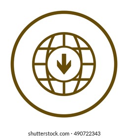  Arrow   icon,vector. Flat design.
