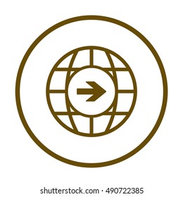  Arrow   icon,vector. Flat design.