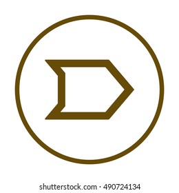  Arrow  icon,vector. Flat design. 
