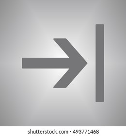  Arrow  icon,vector. Flat design. 