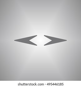  Arrow   icon,vector. Flat design.